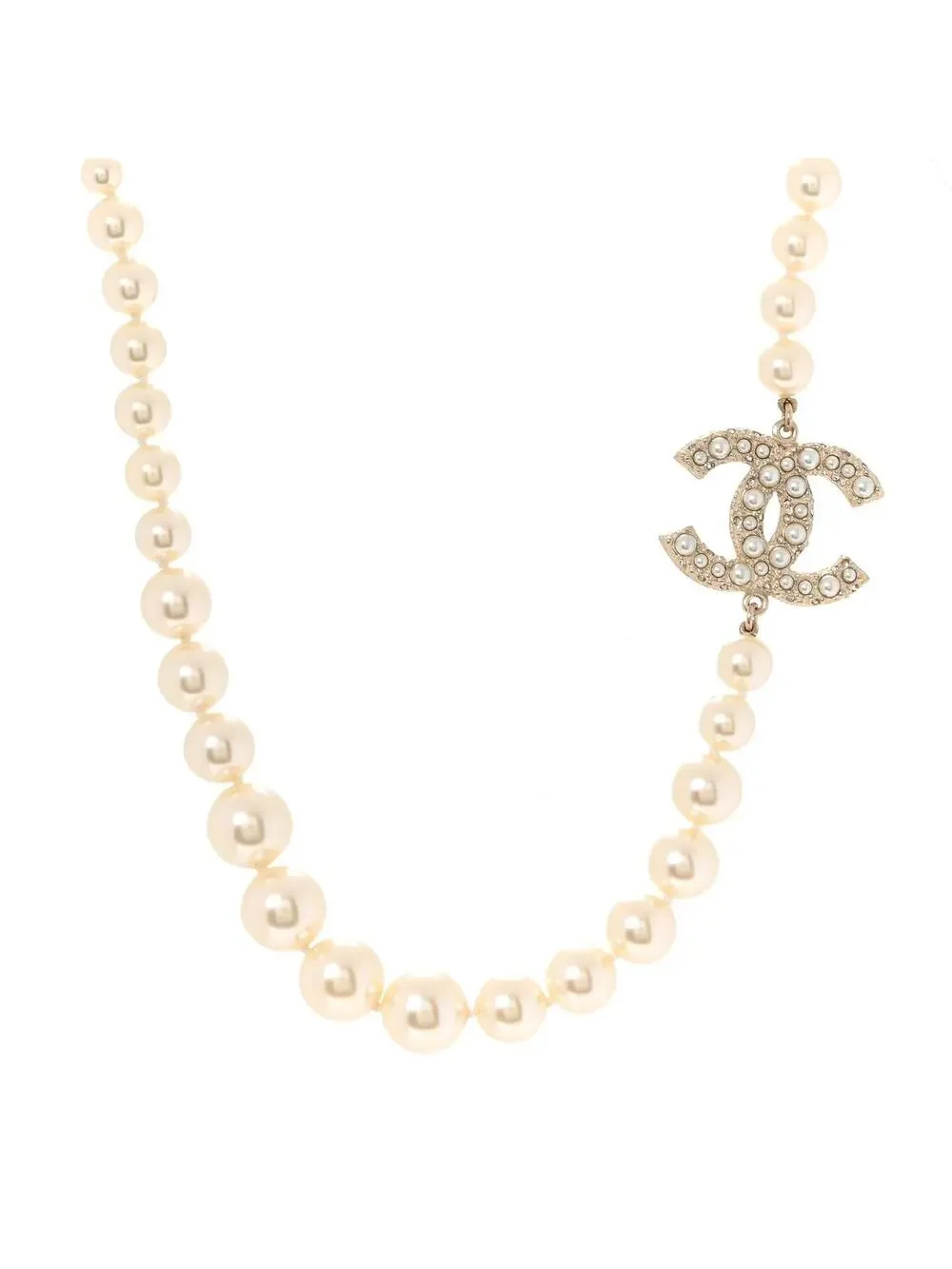 Chanel Pearl Cc Anniversary Necklace #300104C17B